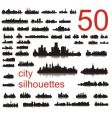 City silhouettes vector image