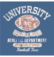 University football athletic department vector image