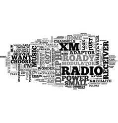 What are the features of delphi xm roady radio What are the features of delphi xm roady radio vector image