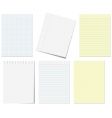 Notebook pages vector image
