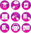 Modern Education Icons vector image