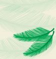 Plam leaf background vector image