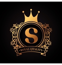 Emblem royal quality design Emblem royal quality design vector image