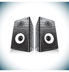 Two audio speakers vector image
