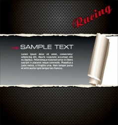 Ripped paper fibre background vector image