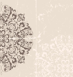 Vintage invitation card vector image