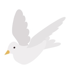 White pigeon isometric 3d icon White pigeon isometric 3d icon vector image