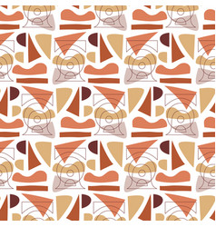 Mid century modern seamless pattern Royalty Free Vector