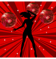 Sexy female dancing vector image