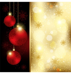 Christmas Crystal Ball Greeting Card vector image