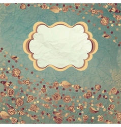 Vintage Rose Card vector image