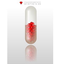 Love pill vector image