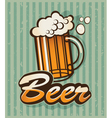 Retro beer vector image