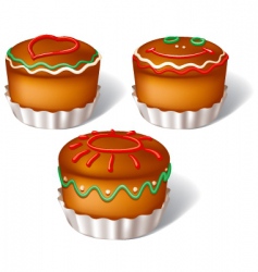 Muffins vector image