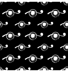 Seamless pattern with abstract eye vector image