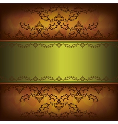 Grunge luxury background with decorative ornament vector image