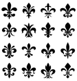 Fleur de lis set vector image