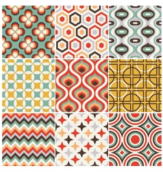 Retro seamless pattern vector image