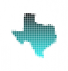 Map of Texas vector image