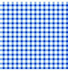 Seamless retro white-blue square tablecloth vector image