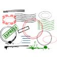 Grunge design elements vector image