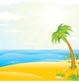 Sunny Tropical Island Beach vector image