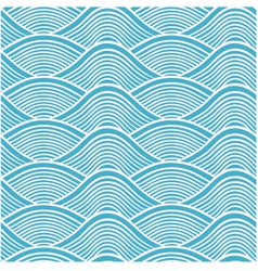 Seamless ocean wave pattern vector image