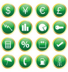 Finance icons vector image