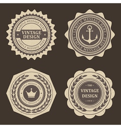 Vintage labels set Vintage labels set vector image