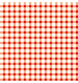 Seamless retro white-red square tablecloth vector image