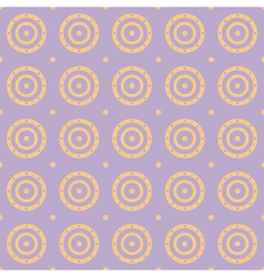 Seamless polka dot pattern in retro style vector image