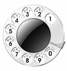 Rotary dial vector image
