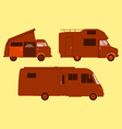 Motorhome Silhouette vector image