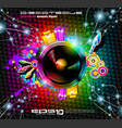 Club flyer background vector image