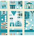 Around the world vector image