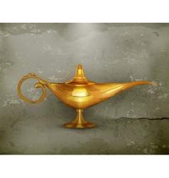 Oil lamp old-style vector image