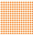 Seamless retro white-orange square tablecloth vector image