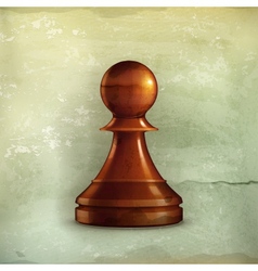Pawn old-style vector image
