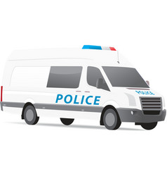 Police van vector image