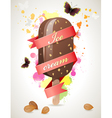 Choc ice background vector image