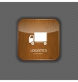 Logistics wood application icons vector image
