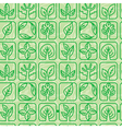 Seamless pattern with ecology signs vector image