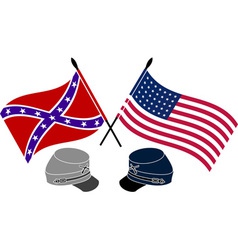 American Civil War stencil first variant vector image