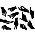 Friendship silhouettes set vector image