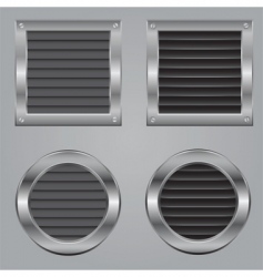 Metal cooling squares vector image