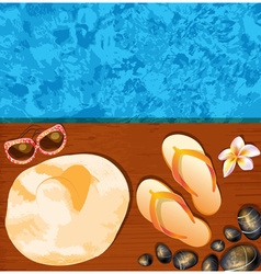 Relaxing Resort Background vector image