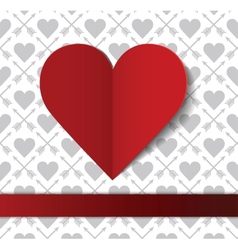 Valentines day postcard vector image
