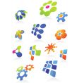 Icons and logos vector image