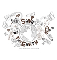 Green world drawing concept vector image