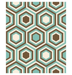 Fashion geometrical pattern with hexagons vector image
